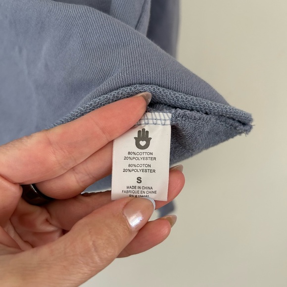 Spiritual Gangster live in gratitude blue pullover sweatshirt sz Small - Picture 5 of 6